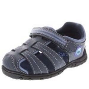 Baby Boys Payless Cookie Monster Sesame Street Navy Blue Sandals - 7W 7 Wide